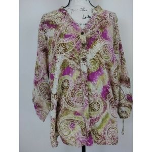 JM COLLECTION Womens Blouse top Size 20w